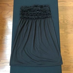 Black beach coverup dress.